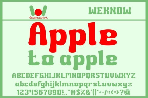 Apple to Apple: A Unique Font for Creative Expression