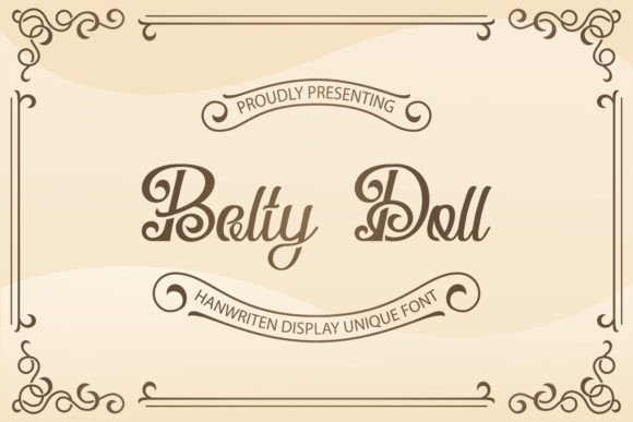 Belty Doll: A Vintage Art Style Display Font for Creative Projects