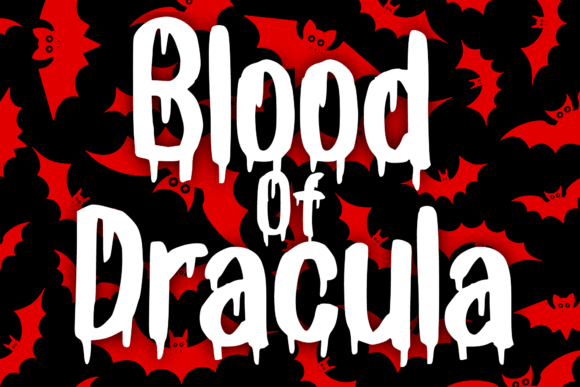 Blood of Dracula: A Dramatic Display Font for Creative Projects