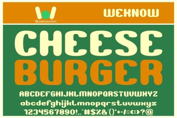 Cheese Burger Font: A Bold Choice for Creative Designs