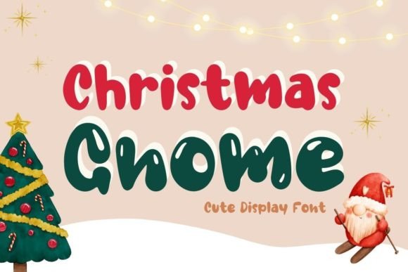 Christmas Gnome: A Fun and Versatile Display Font for Holiday Designs