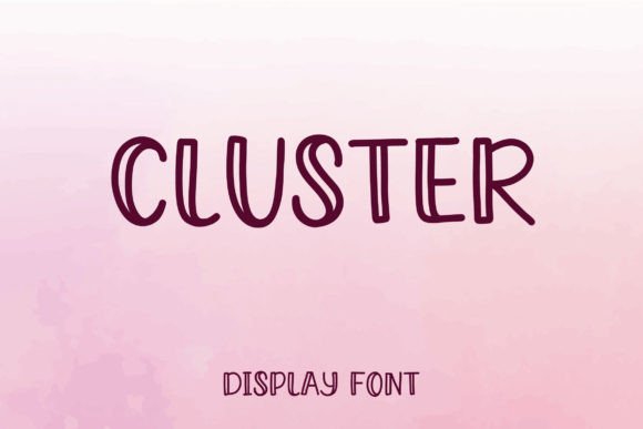 Cluster: A Modern Display Font with Bold Appeal