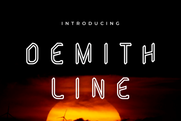 Demith Line: A Bold and Versatile Display Font