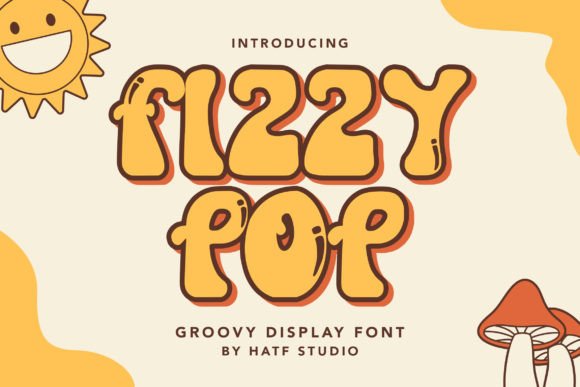 Fizzy Pop – A Groovy Display Font for Creative Branding and Design