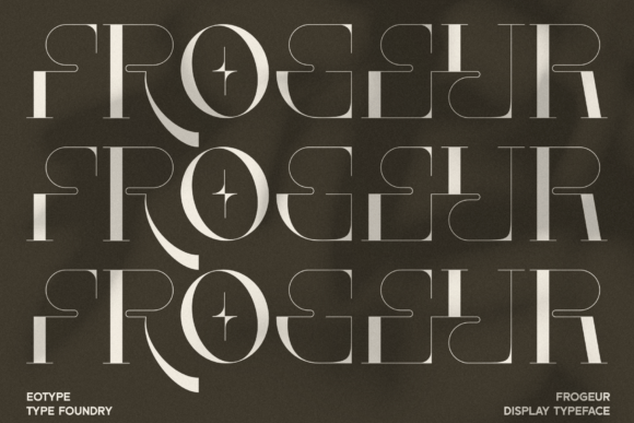 Frogeur: A Modern Serif Font for Bold Design Statements