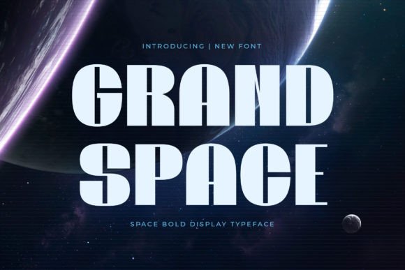 Grand Space: A Bold Display Font for Sci-Fi and Game Design