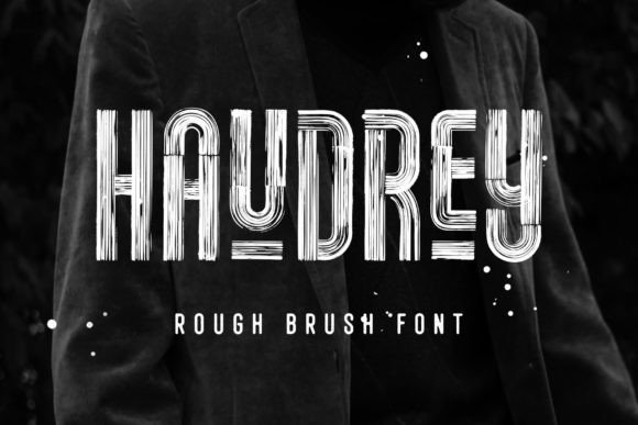 Haudrey: A Quirky and Versatile Dry Brush Display Font