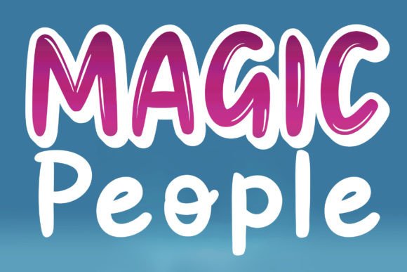 Magic People: A Playful Font for Creative Expression