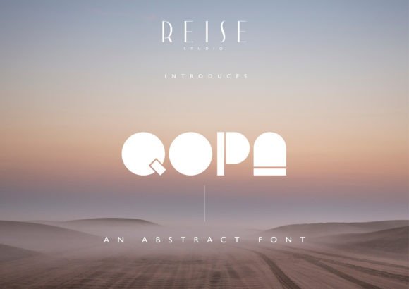 Qopa: A Bold, Abstract Font Inspired by Modern African Art