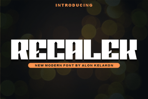 Recalek: A Modern Display Font That Elevates Any Design