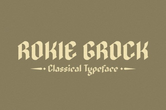Rokie Grock: A Bold and Elegant Display Font for Modern Design