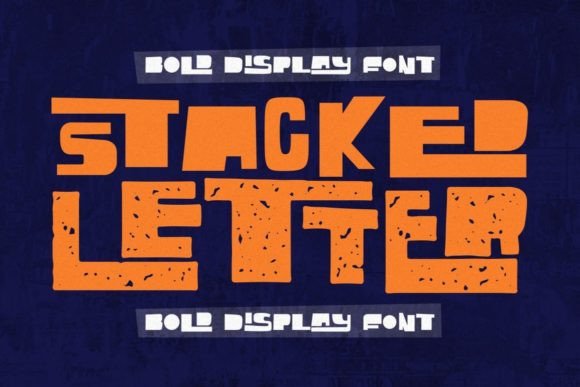 Stacked Letter: A Whimsical Display Font for Creative Designers