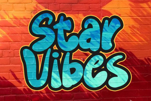 Star Vibes: A Unique Display Font for Creative and Professional Projects
