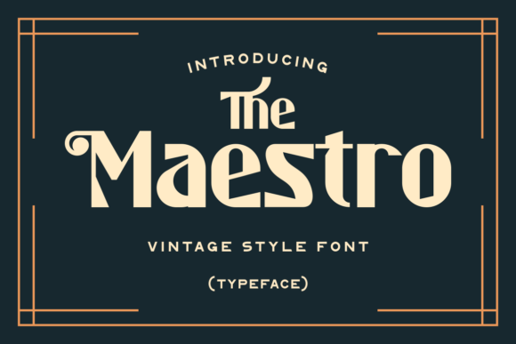 The Maestro: Elegant Typography for Every Project